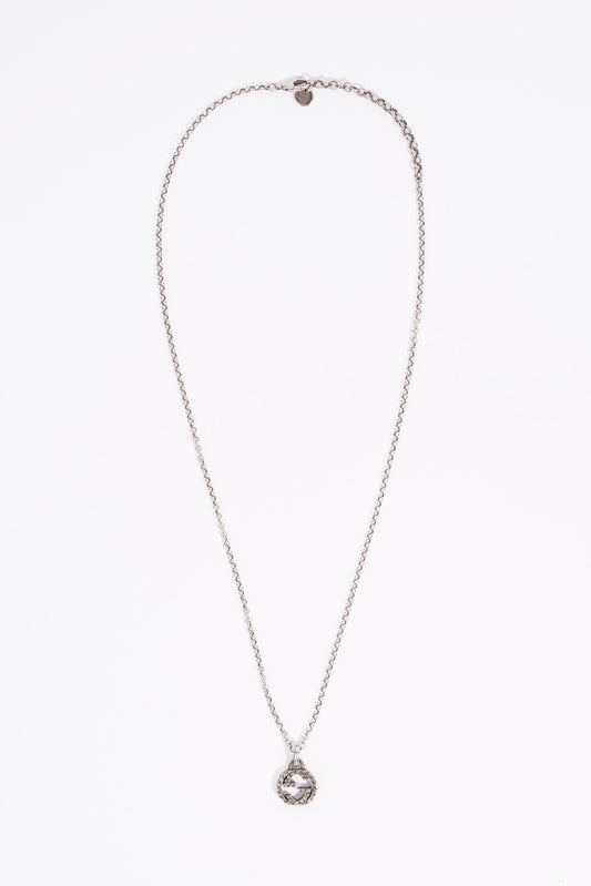 Gucci Interlocking G Necklace Sterling Silver