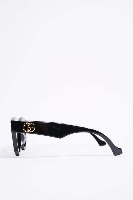 Gucci Cat Eye Sunglasses Black Acetate 145