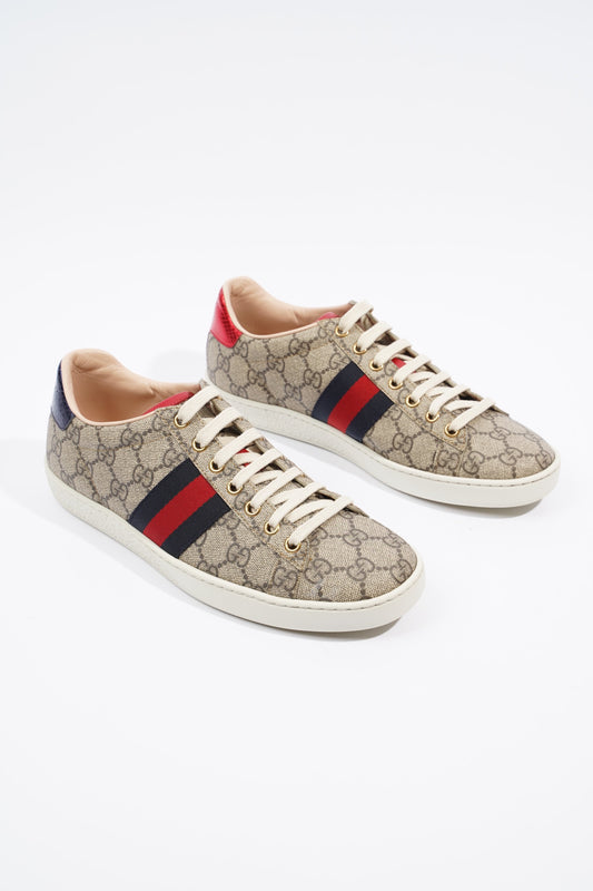 Gucci Ace Supreme / Navy / Red EU 37.5 / UK 4.5