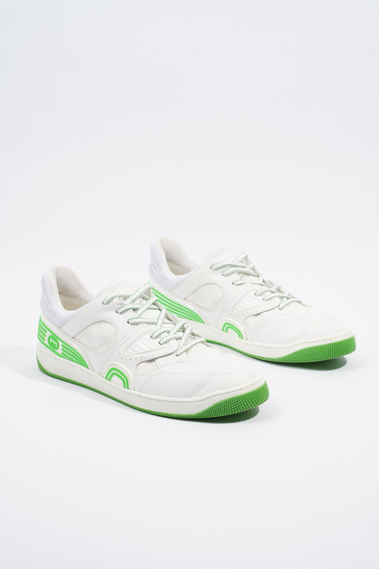Gucci Basket Sneaker White / Green EU 43.5 / UK 9.5