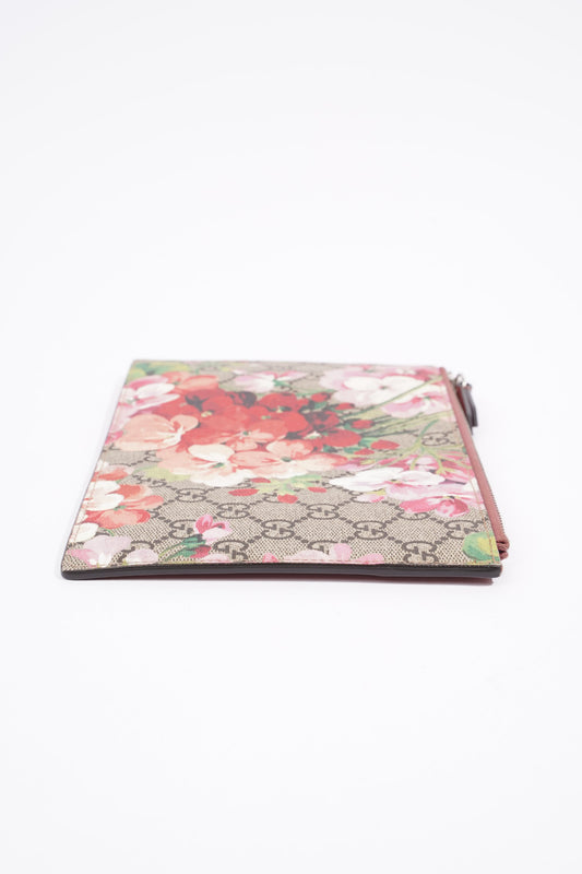 Gucci Bloom Zip Pouch Supreme / Flowers Canvas