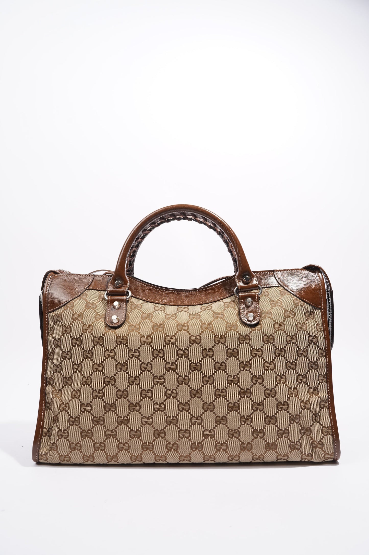 Gucci X Balenciaga Hacker Project GG Neo Classic Bag Brown Medium