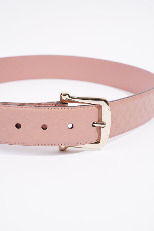Gucci Belt With Square Buckle Nude Leather 95cm 38"