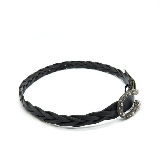 GUCCI 105cm Men’s Dionysus Leather Belt In Black