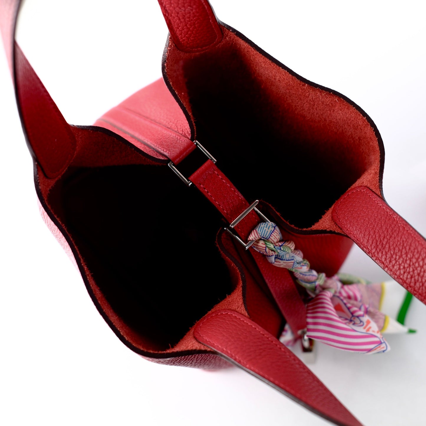 Hermes Picotin 18 Clemence Red- C Stamp