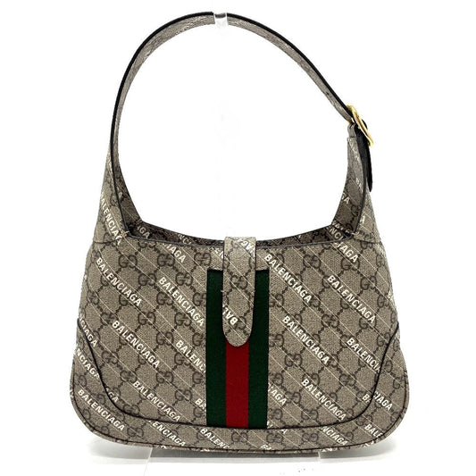 GUCCI Handbag 636706 GG Supreme Canvas beige Balenciaga BALENCIAGA collaboration The Hacker Project Women Used