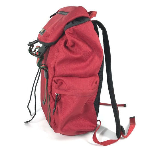 GUCCI Backpack 429037 Nylon / leather Red Sherry tiger cat head mens Used