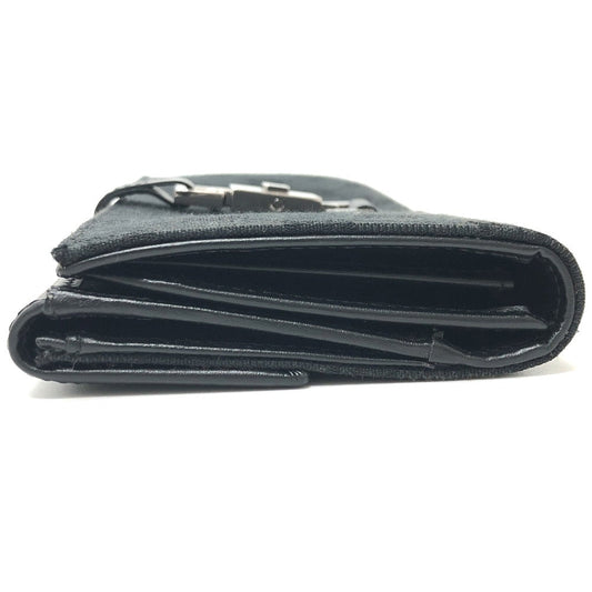 GUCCI Folded wallet 035.2184 GG canvas black GG Jackie Women Used