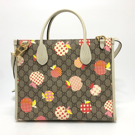 GUCCI Handbag 659983 GG Supreme Canvas beige GG Repom Women Used