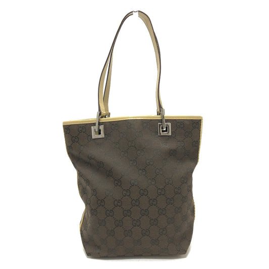 GUCCI Handbag 31244 GG canvas / leather Brown GG Women Used