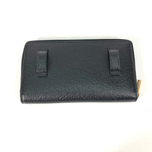 GUCCI Long Wallet Purse 699304 leather black Belt bag Waist bag GG mens Used