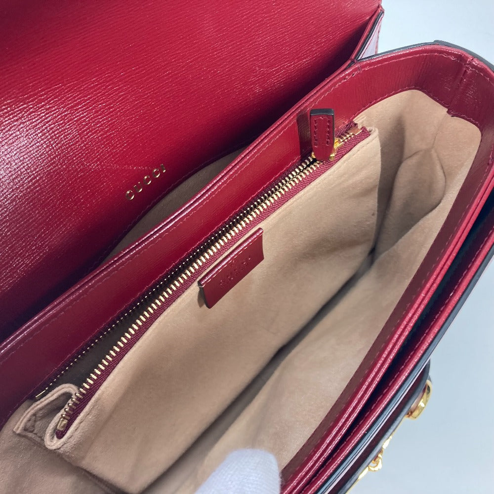 GUCCI Shoulder Bag 602204 GG Supreme canvas, leather beige GG Supreme Horsebit 1955 Women Used