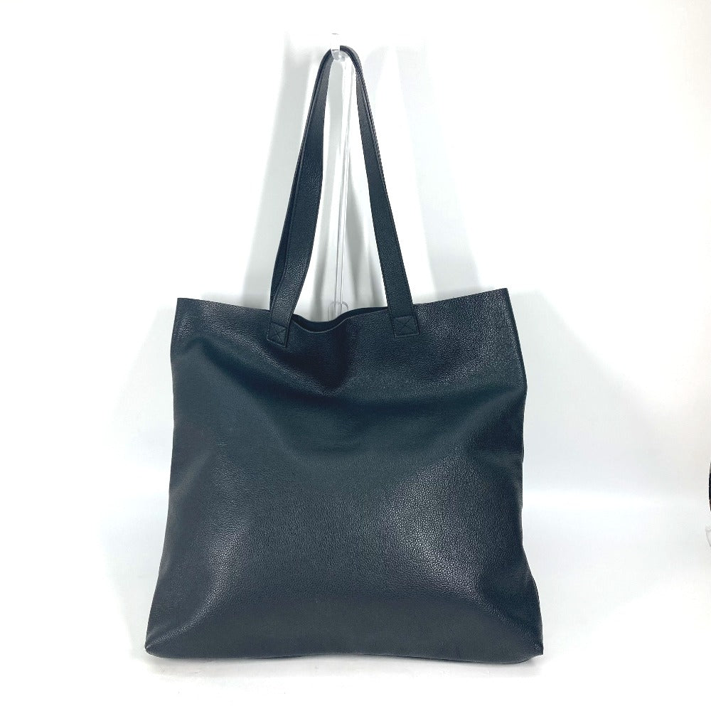 GUCCI Tote Bag 572768 leather black Sherry line Logo print unisex(Unisex) Used