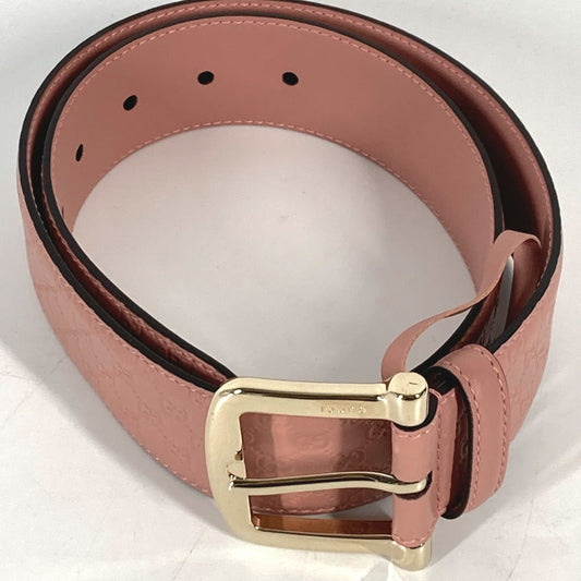 GUCCI belt 281548 leather pink Micro Gucci Shima GG Women 70 Used