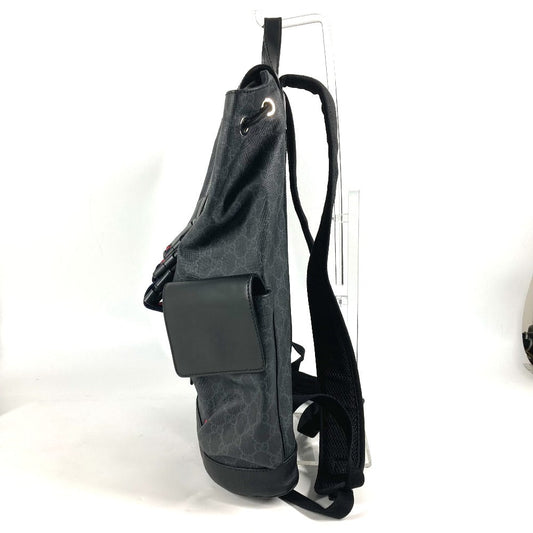 GUCCI Backpack 49556 GG Supreme Canvas black GG Supreme Tiger