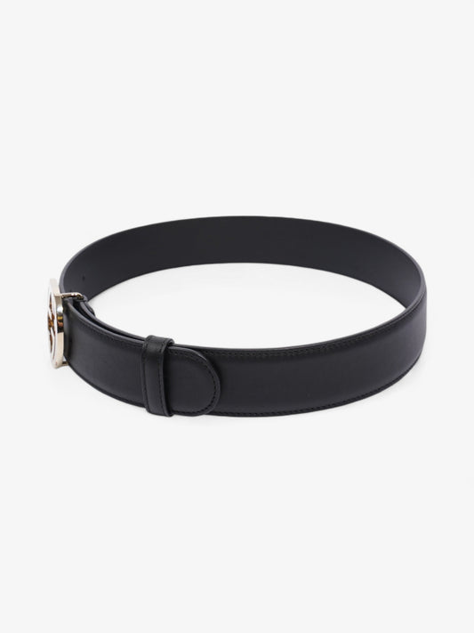 Gucci Interlocking G Belt Black / Gold Leather 70cm / 28"