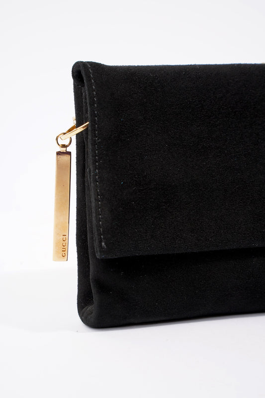 Gucci Flap Chain Black Velvet