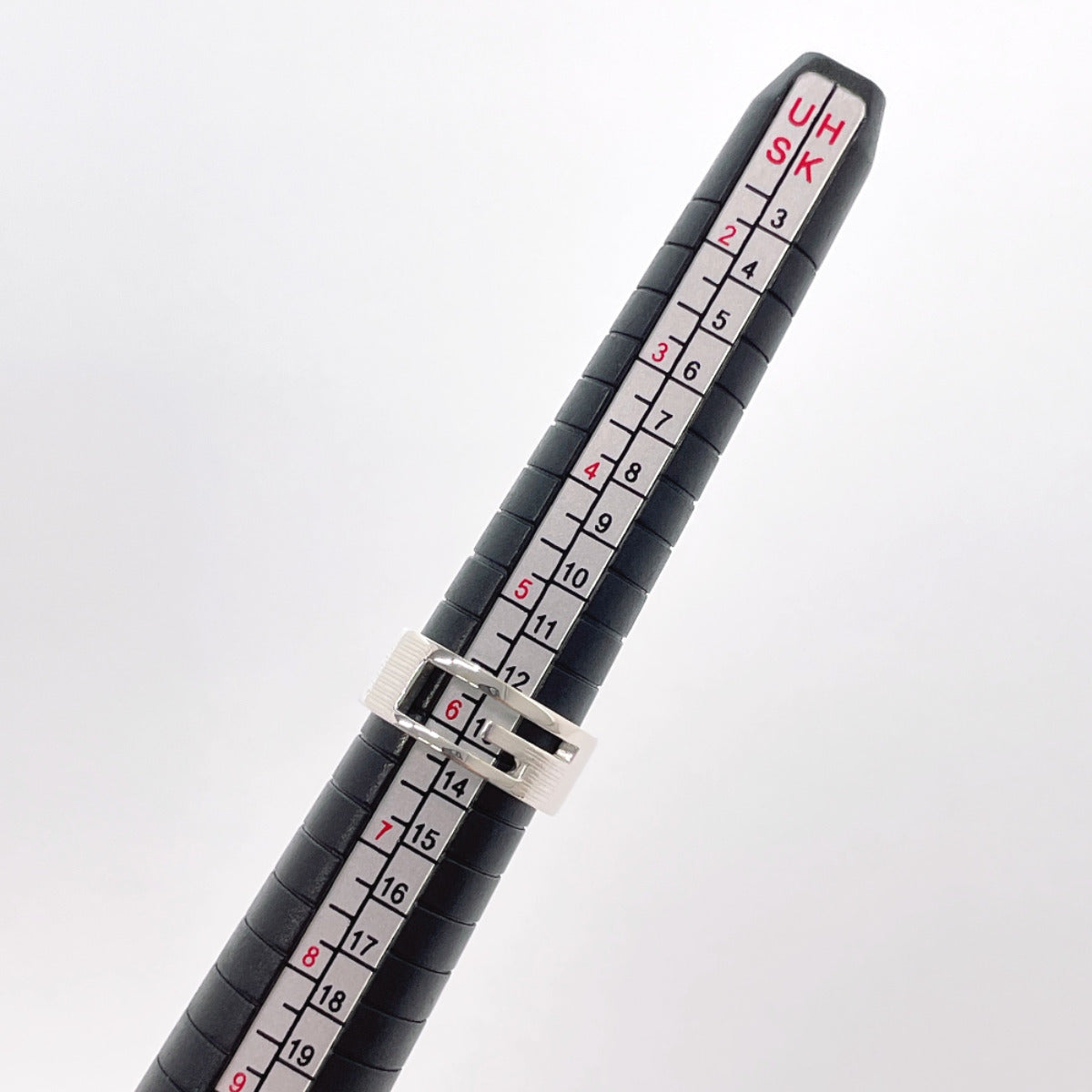 GUCCI Ring Silver925 Silver Branded Cutout G