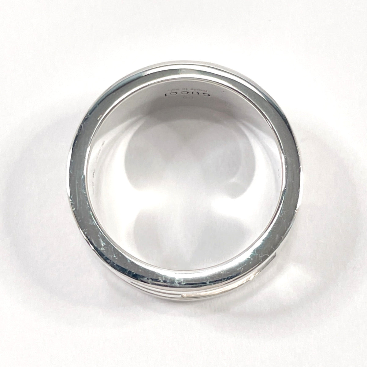 GUCCI Ring Silver925 Silver Branded Cutout G 10