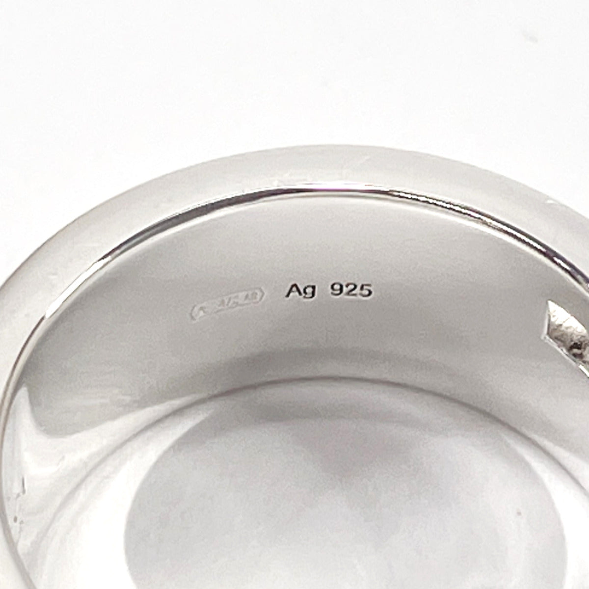 GUCCI Ring Silver925 Silver Branded Cutout G 10