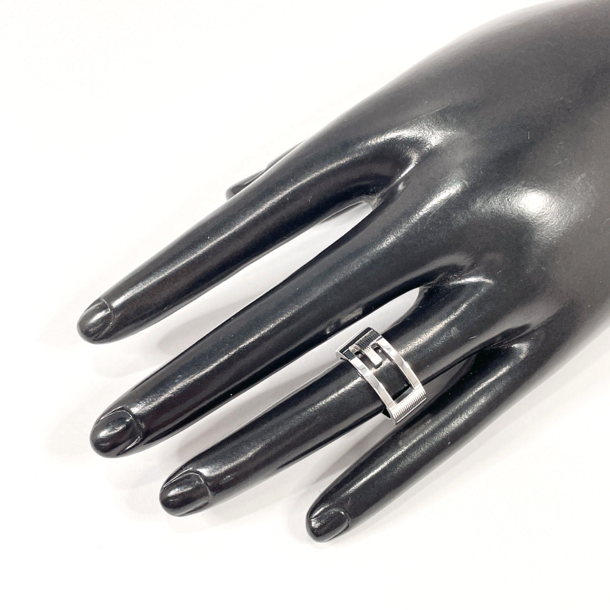 GUCCI Ring Silver925 Silver Branded Cutout G