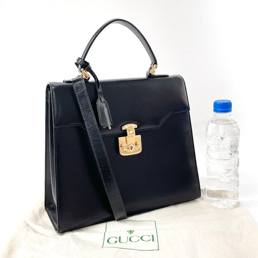 GUCCI Handbag 000/256/0192 leather black 2WAY Old Gucci