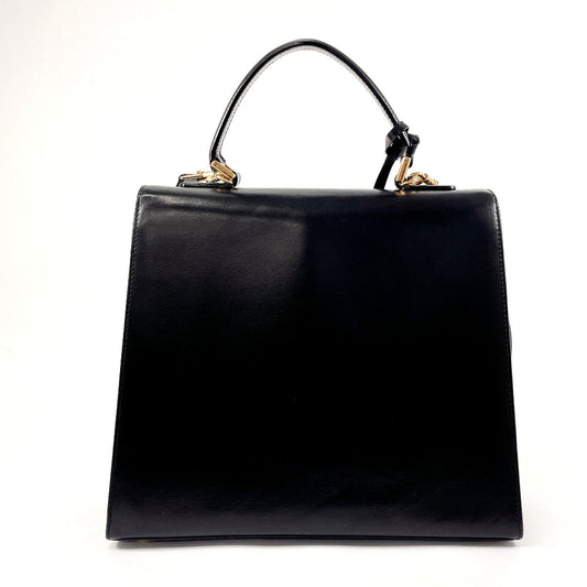 GUCCI Handbag 000/256/0192 leather black 2WAY Old Gucci