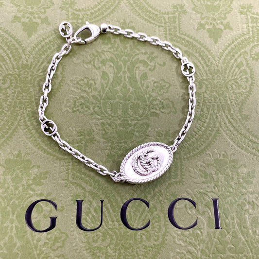 GUCCI bracelet Silver925 Silver GG Marmont 19