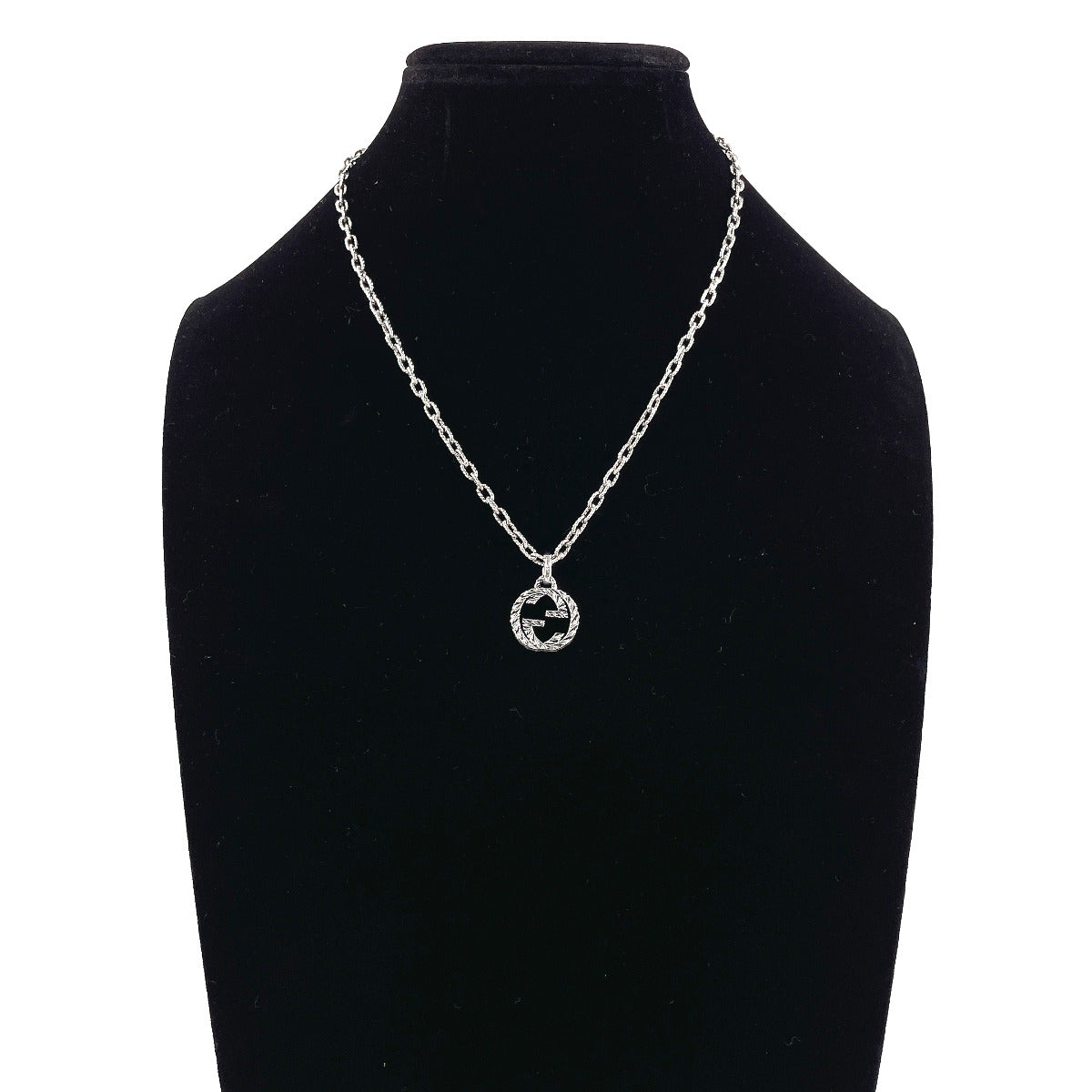 GUCCI Necklace 455307 J8400 0811 Silver925 Silver Interlocking G