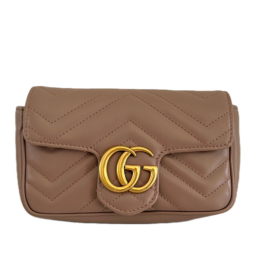 Gucci GG Marmont Metelasse, Super Mini Shoulder bag