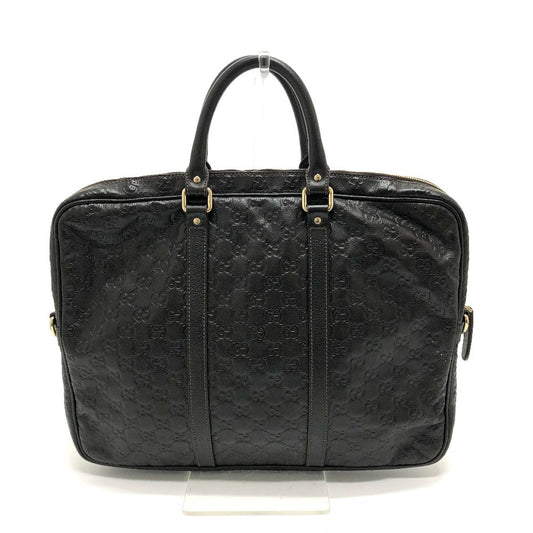 GUCCI Briefcase 201480 leather Brown Sima line Handbag mens Used