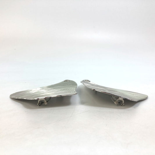 GUCCI Earring metal Silver Interlocking G Women Used