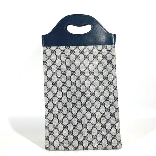 GUCCI Handbag PVC / Leather Navy Old Gucci GG plus Women Used