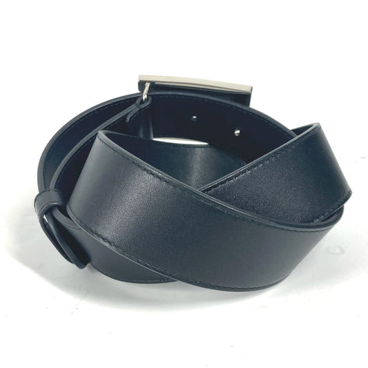 GUCCI belt 550106 leather black Sequin GG logo crystal