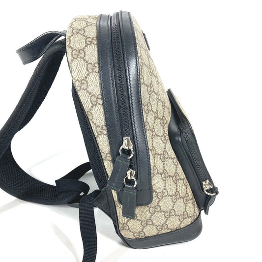 GUCCI Backpack 429020 GG Supreme canvas, leather beige GG Supreme Backpack