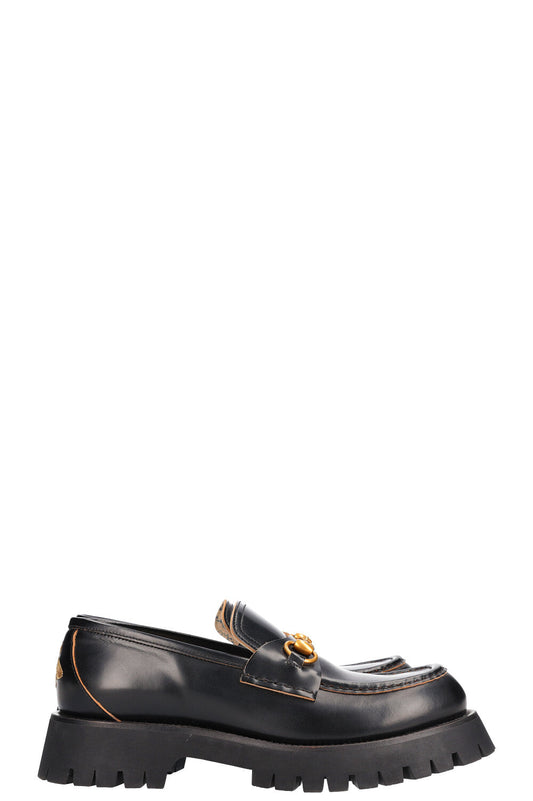 GUCCI Lug Sole Loafers Black