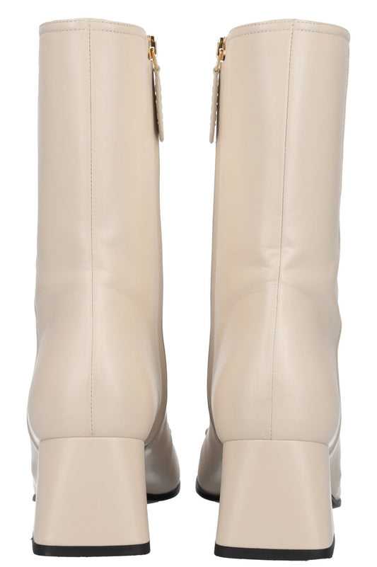 GUCCI Horsebit Boots Creme