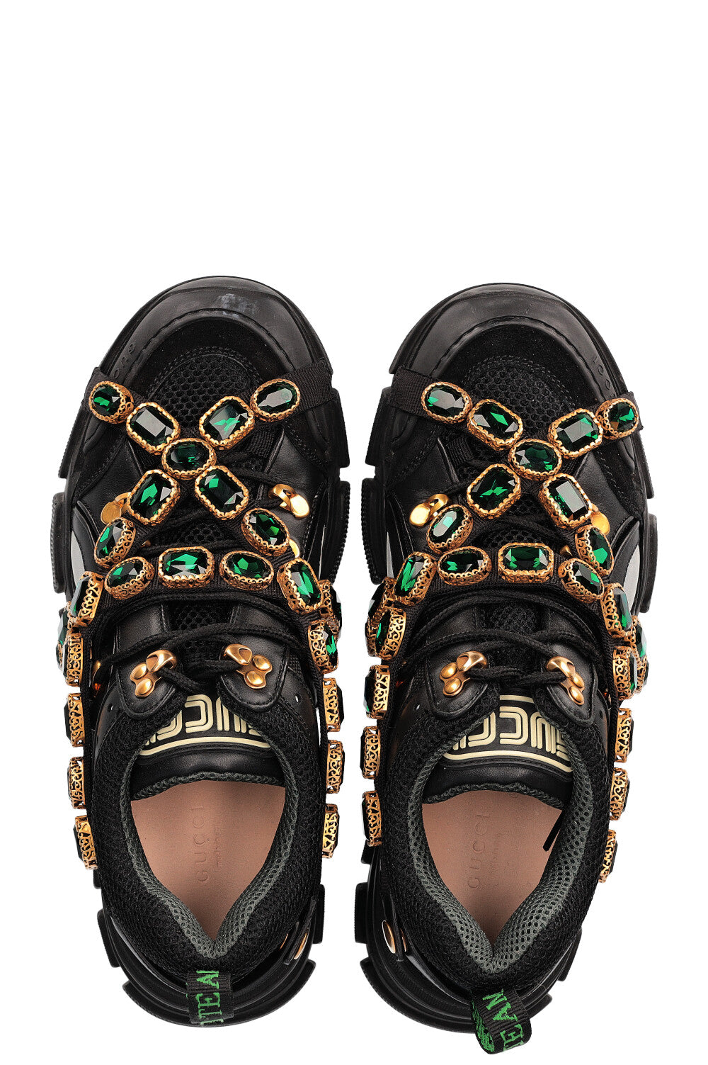 GUCCI Flashtreck Sneakers with Crystals Black