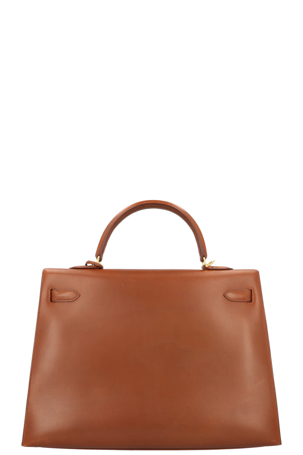 HERMES Kelly 35 Sellier Box Fauve
