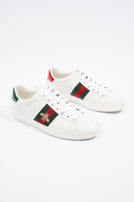 Gucci Ace Bee White / Green / Red Canvas EU 36 UK 3
