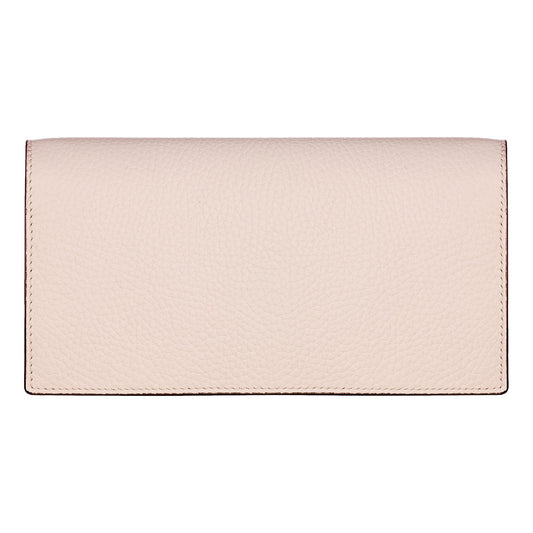 Gucci Interlocking Double G Python Leather Bow Chain Wallet Light Pink