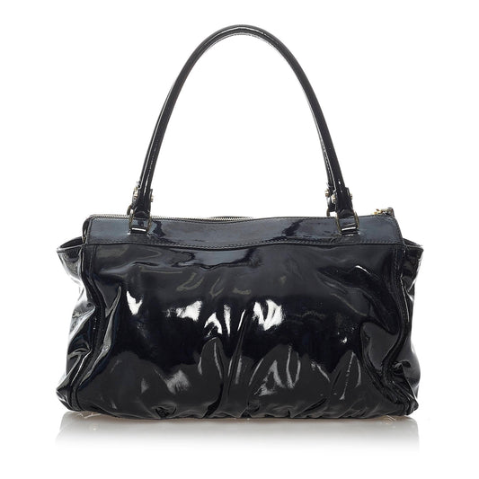 Gucci Abbey D-Ring Patent Leather Shoulder Bag (SHG-30321)