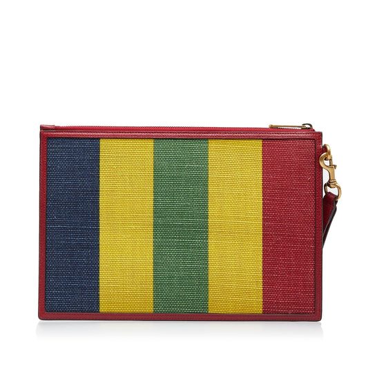 Gucci Baiadera Striped Clutch Bag (SHG-ODU98a)