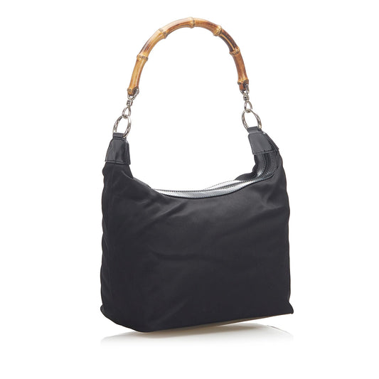 Gucci Bamboo Canvas Shoulder Bag