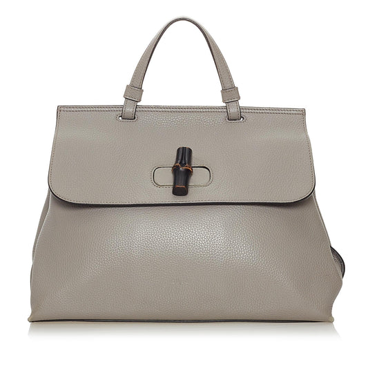Gucci Bamboo Daily Leather Satchel