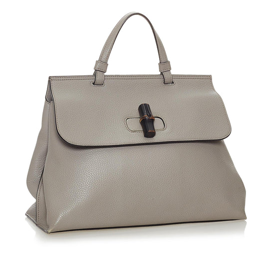 Gucci Bamboo Daily Leather Satchel