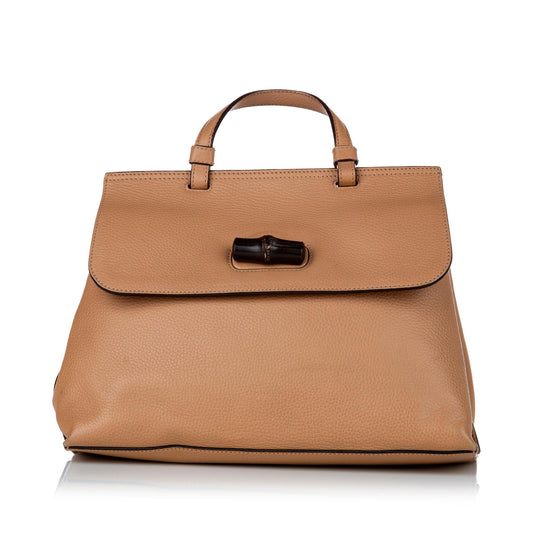 Gucci Bamboo Daily Leather Satchel