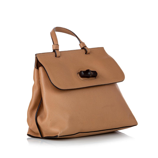 Gucci Bamboo Daily Leather Satchel