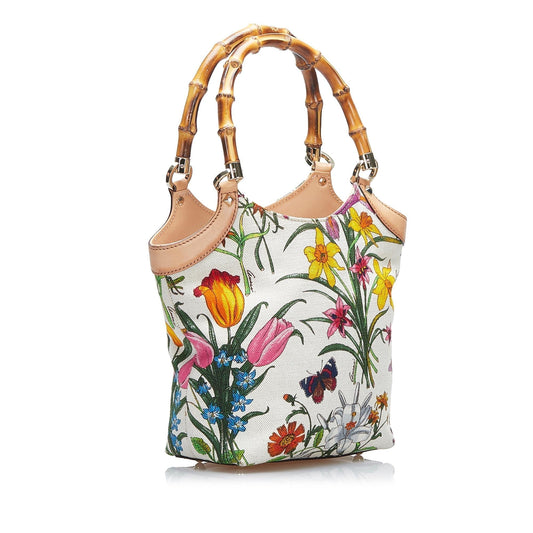Gucci Bamboo Flora Handbag (SHG-HcnNHu)