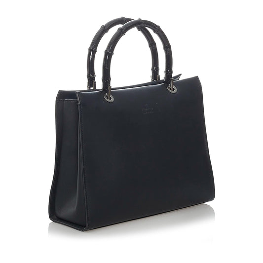 Gucci Bamboo Leather Satchel